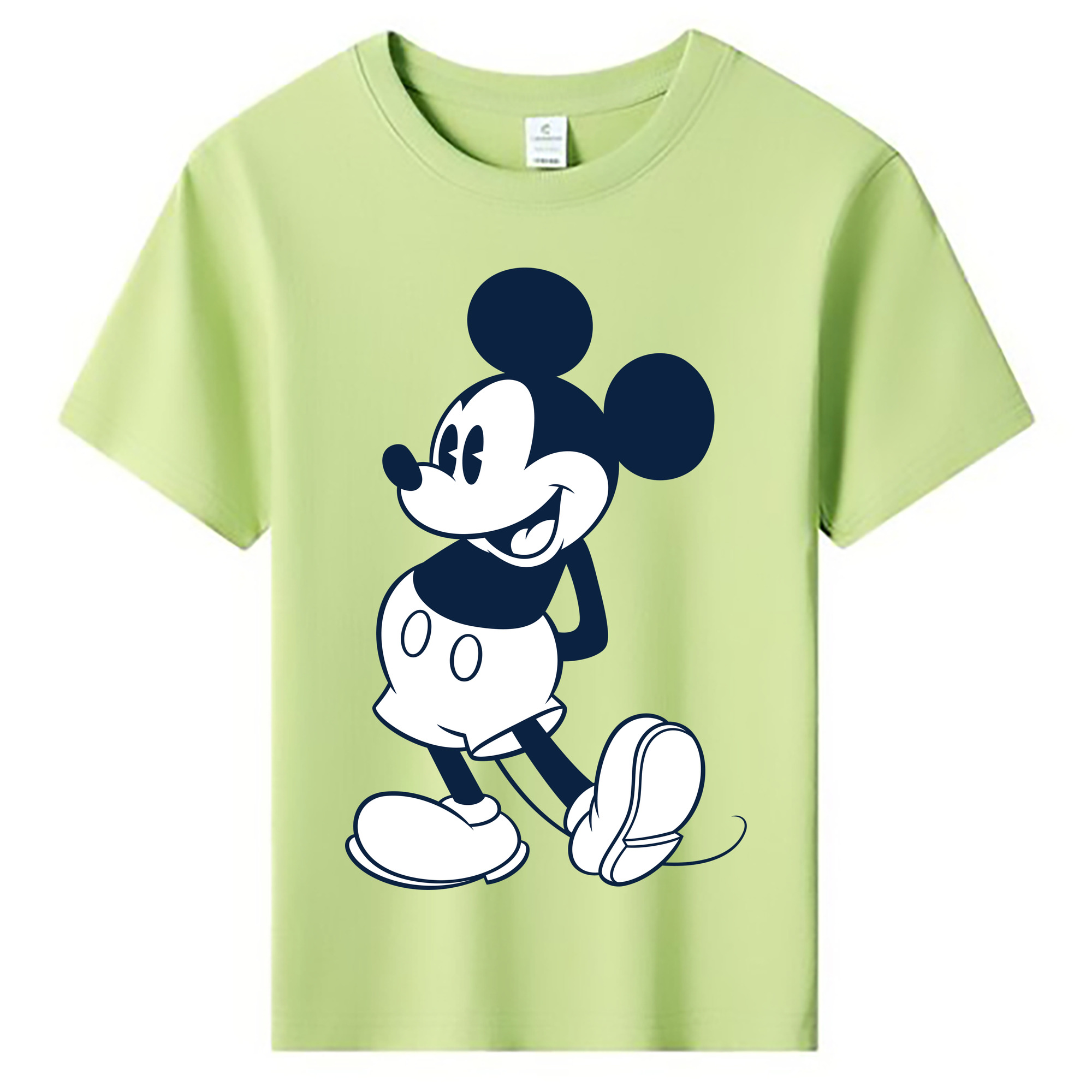 ミッキーマウス Mickey Mouse 綿100％キッズTシャツ（フロントプリント）